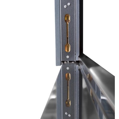 Вхідні двері БУЛАТ Термо Хаус модель 705/431 — 1200 мм Темний антрацит/Антрацит сірий