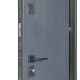 Двері вхідні БУЛАТ Термо Хаус модель 705/431 — 1200 мм Темний антрацит/Антрацит сірий