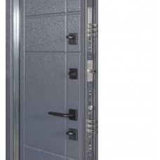 Двері вхідні БУЛАТ Термо Хаус модель 705/431 — 1200 мм Темний антрацит/Антрацит сірий