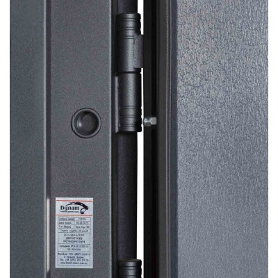 Вхідні двері БУЛАТ Термо Хаус модель 705/431 — 1200 мм Темний антрацит/Антрацит сірий