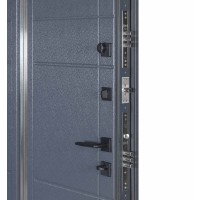 Двери входные БУЛАТ Термо Хаус модель 705/431 Темный антрацит/Антрацит серый