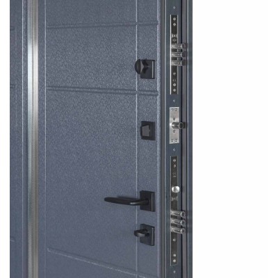 Вхідні двері БУЛАТ Термо Хаус модель 705/431 Темний антрацит/Антрацит сірий