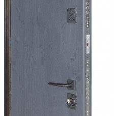 Двері вхідні БУЛАТ Термо Хаус модель 705/431 Темний антрацит/Білий атласний