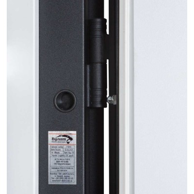 Вхідні двері БУЛАТ Термо Хаус модель 705/431 Темний антрацит/Білий атласний