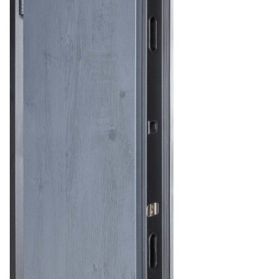 Вхідні двері БУЛАТ Термо Хаус модель 705/431 — 1200 мм Темний антрацит/Білий атласний