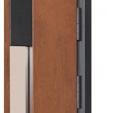 Двері вхідні БУЛАТ Термо Хаус модель 705/431 — 1200 мм Дуб бронза/Горіх натуральний