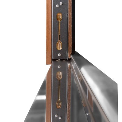 Входные двери БУЛАТ Термо Хаус модель 705/431 — 1200 мм Дуб бронза/Орех натуральный