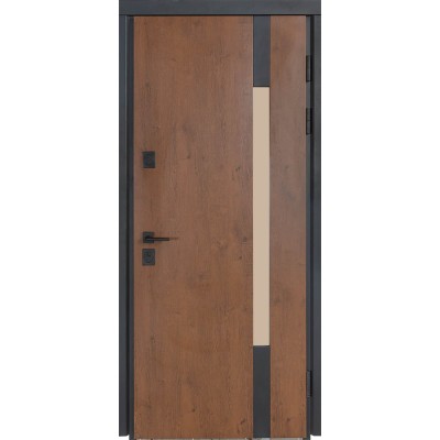 Входные двери БУЛАТ Термо Хаус модель 705/431 Дуб бронза/Молочный