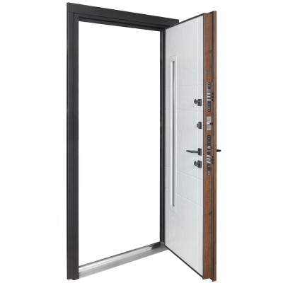 Входные двери БУЛАТ Термо Хаус модель 705/431 Дуб бронза/Молочный