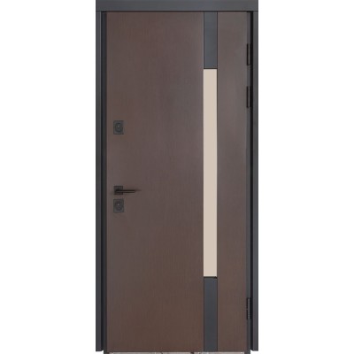 Входные двери БУЛАТ Термо Хаус модель 705/431 Венге темный/Белый атласный