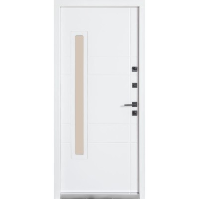 Входные двери БУЛАТ Термо Хаус модель 705/431 Венге темный/Белый атласный