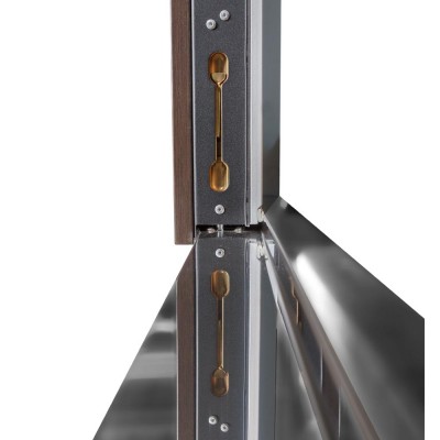 Входные двери БУЛАТ Термо Хаус модель 705/431 — 1200 мм Венге темный/Белый атласный