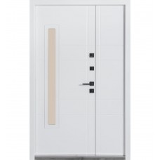 Двері вхідні БУЛАТ Термо Хаус модель 705/431 — 1200 мм Венге темний/Білий атласний