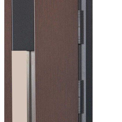 Входные двери БУЛАТ Термо Хаус модель 705/431 — 1200 мм Венге темный/Белый атласный