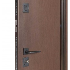 Двері вхідні БУЛАТ Термо Хаус модель 705/431 — 1200 мм Венге темний/Білий атласний