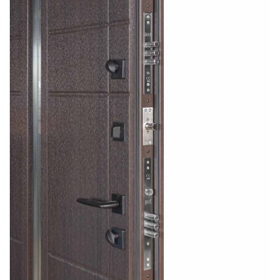 Входные двери БУЛАТ Термо Хаус модель 705/431 — 1200 мм Венге темный/Венге темный