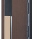 Двері вхідні БУЛАТ Термо Хаус модель 705/431 Венге темний/Венге темний