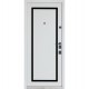 Двері вхідні БУЛАТ Термо Олимп модель 575/568 Оксид чорний/Білий матовий