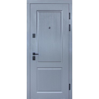 Входные двери БУЛАТ Термо Статус модель 269/263 Хром/Белый матовий