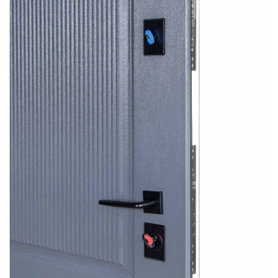 Входные двери БУЛАТ Термо Статус модель 269/263 Хром/Белый матовий