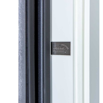 Входные двери БУЛАТ Термо Статус модель 269/263 Хром/Белый матовий