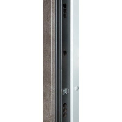 Входные двери БУЛАТ Термо Ультра модель 546/607 Антрацит серый/Белая шагрень