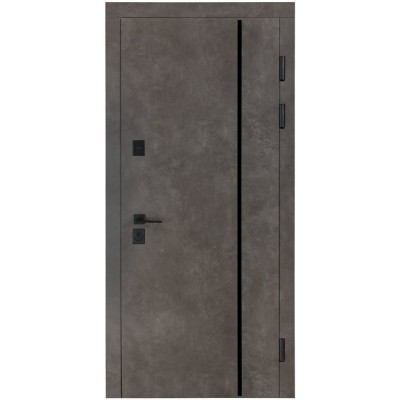 Входные двери БУЛАТ Термо Ультра модель 546/607 Антрацит серый/Белая шагрень