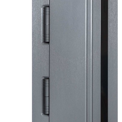 Входные двери БУЛАТ Термо Ультра модель 567 Гладкая хром/Белый матовий