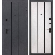 Двері вхідні БУЛАТ Ультра модель 535 Бетон антрацит/Бетон сніжний