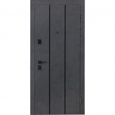 Двері вхідні БУЛАТ Ультра модель 535 Бетон антрацит/Бетон сніжний
