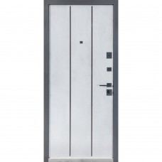 Двері вхідні БУЛАТ Ультра модель 535 Бетон антрацит/Бетон сніжний