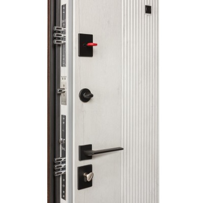 Вхідні двері БУЛАТ Ультра Kale модель 547/251 Дуб дорадо темний/Рустік авіньон блан