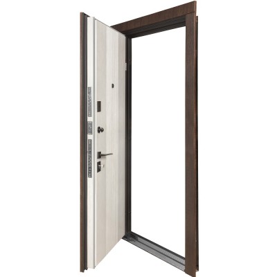 Вхідні двері БУЛАТ Ультра Kale модель 547/251 Дуб дорадо темний/Рустік авіньон блан