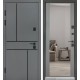 Двері вхідні БУЛАТ Ультра модель 557/607 Тоноване дзеркало попільний металік/Сірий шифер