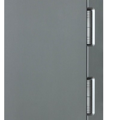 Входные двери БУЛАТ Ультра модель 557/607 Тонированое зеркало пепельный металик/Серый шифер