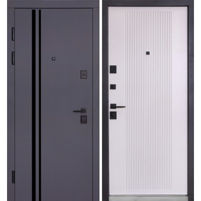 Входные двери БУЛАТ Ультра (квадро) Securemme модель 587/276 Мусонне дерево/Олово супермат