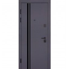 Двері вхідні БУЛАТ Ультра (квадро) Securemme модель 587/276 Мусонне дерево/Олово супермат