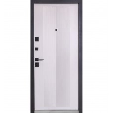 Двері вхідні БУЛАТ Ультра (квадро) Securemme модель 587/276 Мусонне дерево/Олово супермат