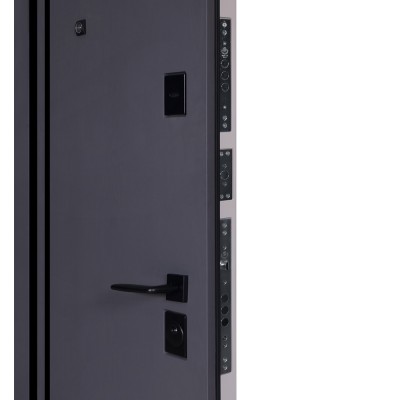 Входные двери БУЛАТ Ультра (квадро) Securemme модель 587/276 Мусонне дерево/Олово супермат