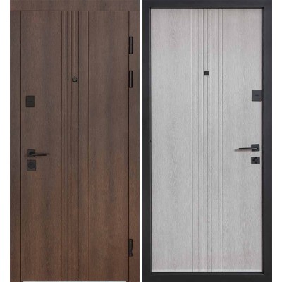 Входные двери БУЛАТ Revolut В-606 (квадро) Kale модель 229 Дримвуд темный/Дримвуд светлый