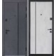 Двері вхідні БУЛАТ Revolut В-606 (квадро) Kale модель 580/543 Бетон антрацит/Оксид білий