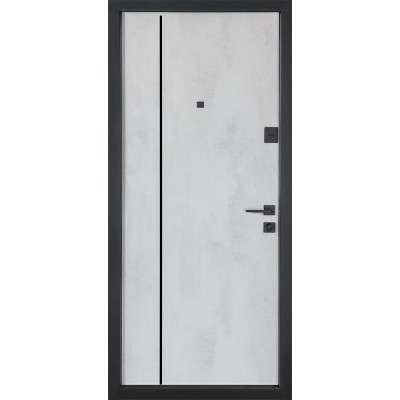 Входные двери БУЛАТ Revolut В-606 (квадро) Kale модель 580/543 Бетон антрацит/Оксид Белый