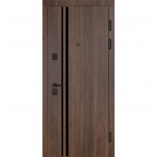 Двері вхідні БУЛАТ Цитадель В-83 (квадро) Kale модель 584/589 Дуб табак/Дуб немо латте