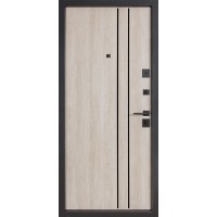 Двери входные БУЛАТ Цитадель В-83 (квадро) Kale модель 584/589 Дуб табак/Дуб немо латте