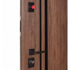 Двері вхідні БУЛАТ Цитадель В-83 (квадро) Kale модель 584/589 Дуб табак/Дуб немо латте