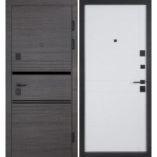 Двері вхідні БУЛАТ Цитадель В-83 (квадро) Kale модель 593/248 Венге горизонт сірий/Біла шагрень