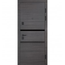 Двері вхідні БУЛАТ Цитадель В-83 (квадро) Kale модель 593/248 Венге горизонт сірий/Біла шагрень