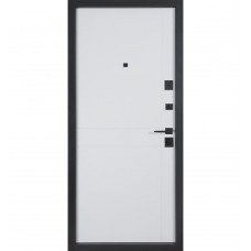 Двері вхідні БУЛАТ Цитадель В-83 (квадро) Kale модель 593/248 Венге горизонт сірий/Біла шагрень