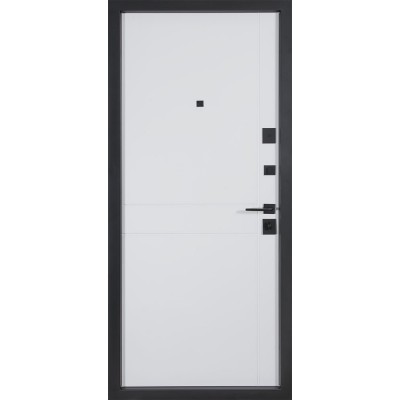 Входные двери БУЛАТ Цитадель В-83 (квадро) Kale модель 593/248 Венге горизонт серый/Белая шагрень