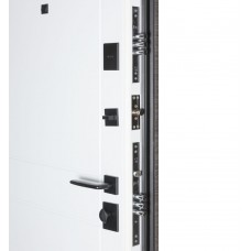 Двері вхідні БУЛАТ Цитадель В-83 (квадро) Kale модель 593/248 Венге горизонт сірий/Біла шагрень